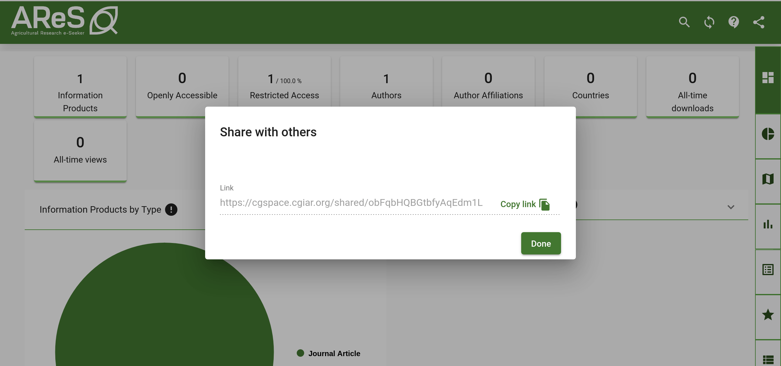 AReS share link broken